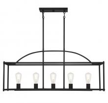 Savoy House 1-190-5-89 - Palladian 5-Light Linear Chandelier in 
Matte Black