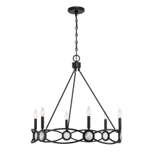 Savoy House 1-4101-6-89 - Minette 6-Light Chandelier in Matte Black