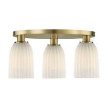 Savoy House 6-1247-3-127 - Baldwin 3-Light Flush Mount in Noble Brass