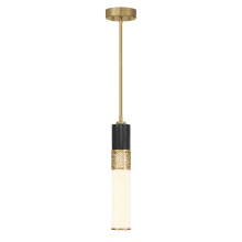 Savoy House 7-2916-1-322 - Farrell 1-Light Pendant in Warm Brass by Dann Foley
