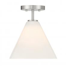 Savoy House 7-4011-1-SN - Blair 1-Light Mini-Pendant or Semi-Flush in Satin Nickel