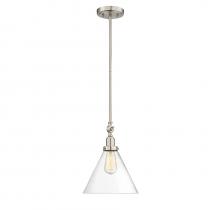 Savoy House 7-9132-1-SN - Drake 1-Light Pendant in Satin Nickel