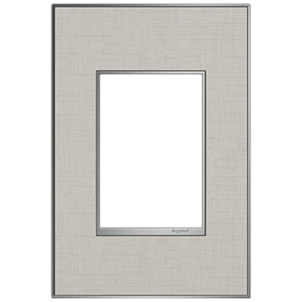 adorne True Linen One-Gang-Plus Screwless Wall Plate