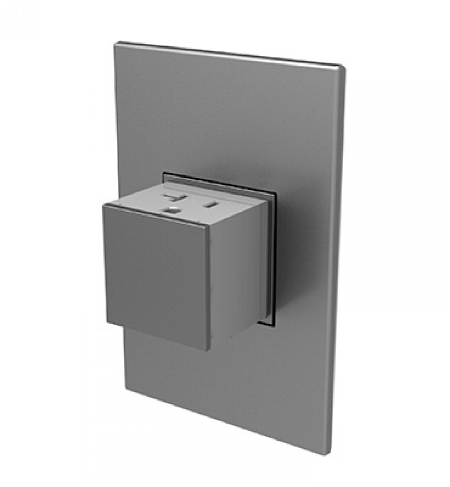 adorne 20A One-Gang Pop-Out Outlet, Magnesium