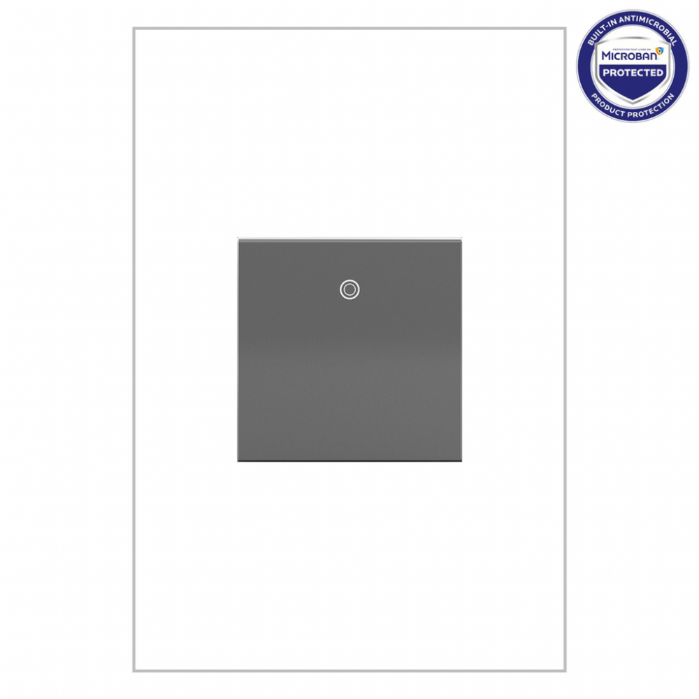 adorne 277V 4-Way Paddle Switch, Magnesium, with Microban