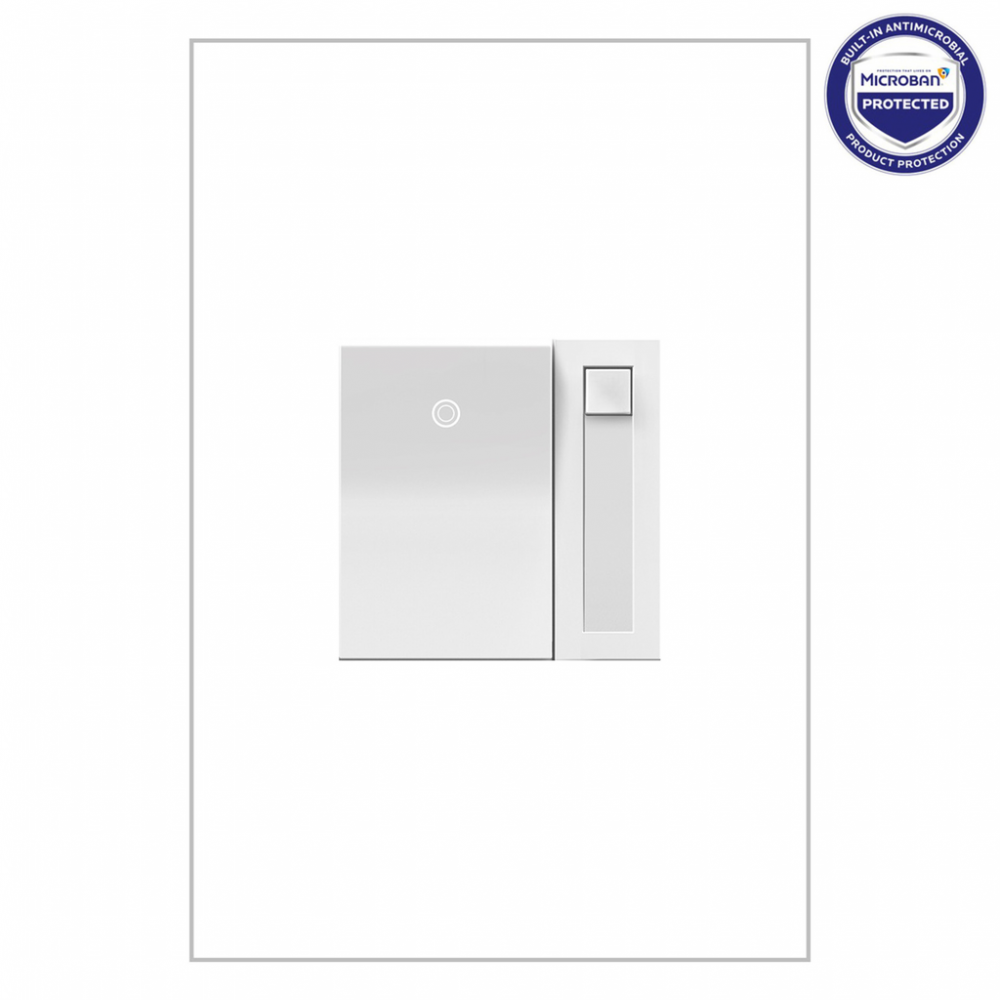 adorne 450W CFL/LED Paddle Dimmer, White, with Microban