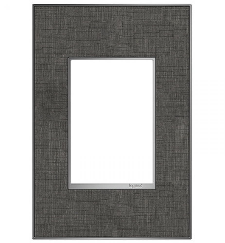 adorne Slate Linen One-Gang-Plus Screwless Wall Plate