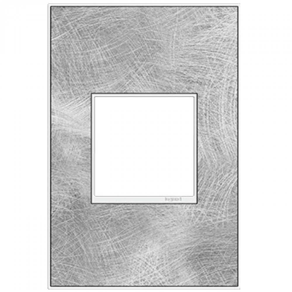 adorne Spiraled Stainless One-Gang Screwless Wall Plate