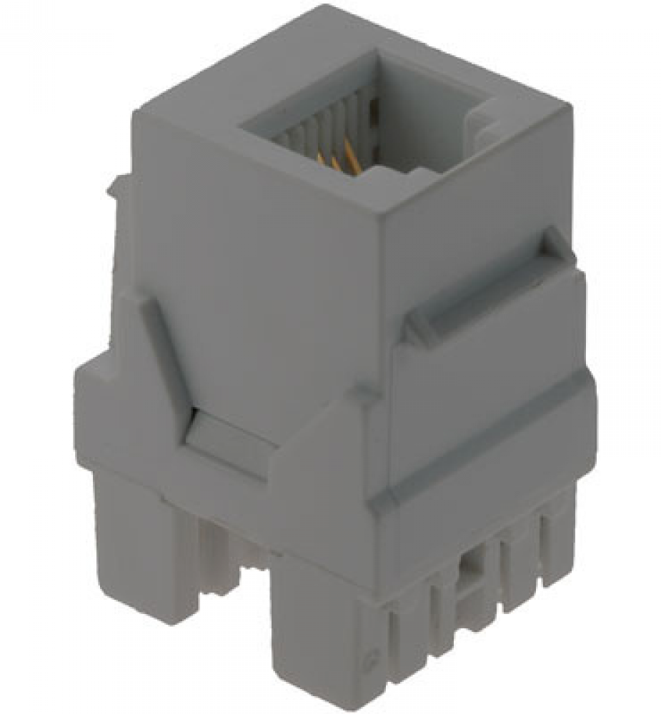 adorne RJ25 Phone Jack, White