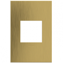 Legrand AWC1G2BSB4 - adorne Brushed Satin Brass One-Gang Screwless Wall Plate