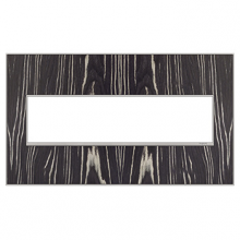 Legrand AWM4GMA4 - adorne Macassar Four-Gang Screwless Wall Plate