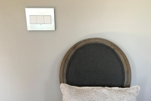 Legrand AWM3GMS4 - adorne Brushed Stainless Three-Gang Screwless Wall Plate