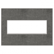 Legrand AWM3GSL4 - adorne Slate Linen Three-Gang Screwless Wall Plate