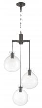 Norwell 4743-OB-CL - Selina Tiered Globe LED Chandelier