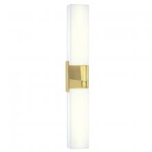 Norwell 9755-SB-MA - Artemis Vanity Wall Light - Satin Brass