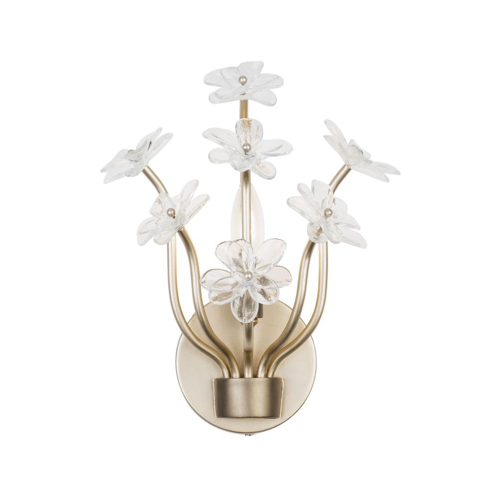 Wildflower 1-Lt Sconce - Gold Dust/Artifact