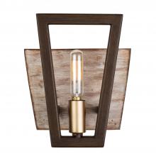 Varaluz 260B01DO - Zag 1-Lt Bath - Dark Oak