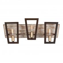 Varaluz 260B03DO - Zag 3-Lt Bath - Dark Oak