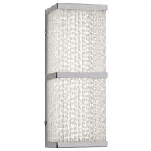 Varaluz 290B01CH - Twisted Sistah 12.5-In LED Sconce - Chrome