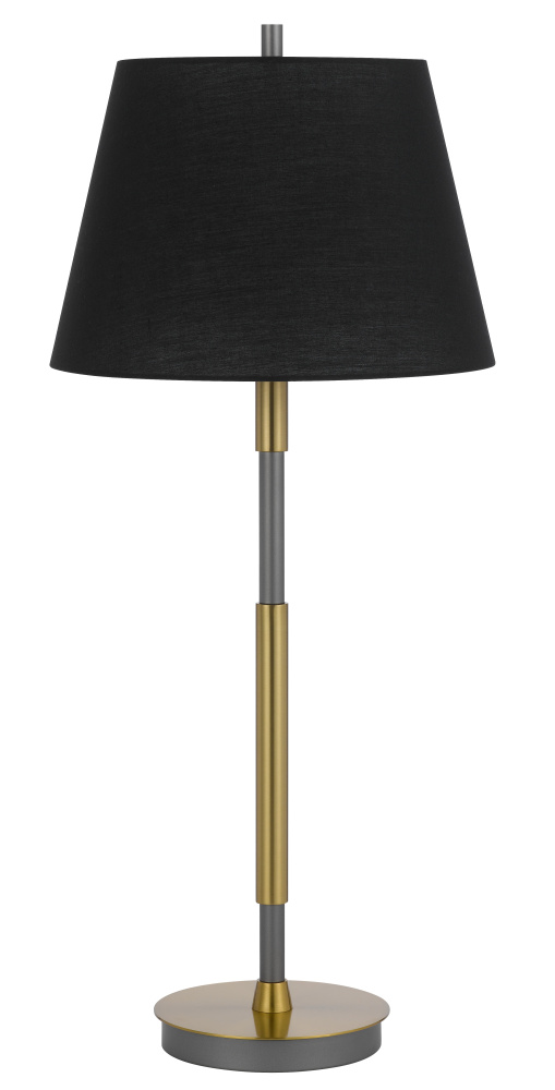 150W 3 way Ciudad metal two tone table lamp