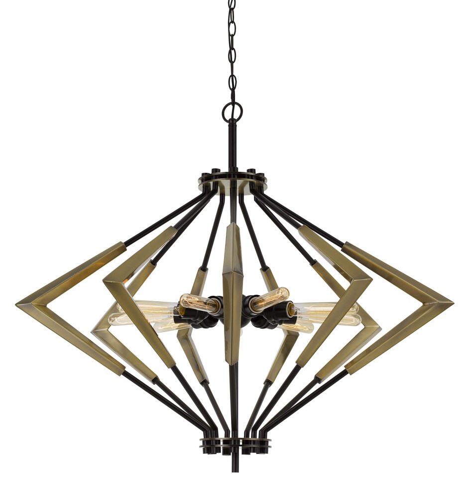 Malounta 60W X 9 Metal Chandelier (Edison Bulbs Not included)