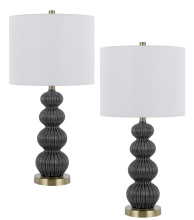 CAL Lighting BO-3194TB-2 - 100W Carlisle Ceramic Table Lamp. Sold in Pairs