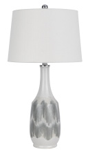 CAL Lighting BO-3203TB - 29 In. Height White Marble Ceramic Table Lamp