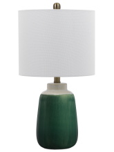 CAL Lighting BO-3228TB - 22.5 In. Height Garden Green Ceramic Table Lamp