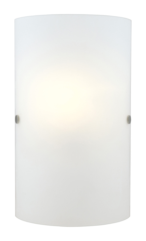 1 LT Wall Sconce w/ a Matte Nickel Finish & Frosted Glass Shade