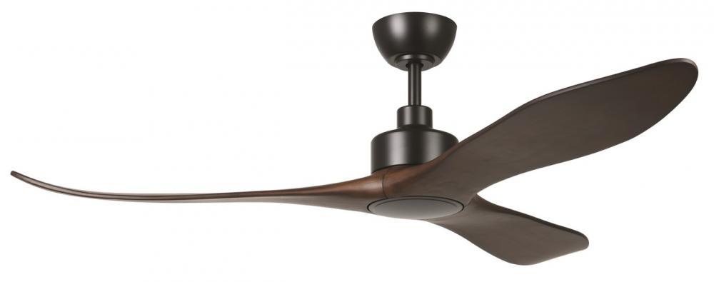 60" WESTERLY c/fan, Black/Walnut