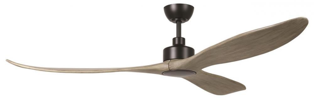 72" WESTERLY c/fan, Black/Driftwod