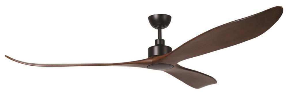 84" WESTERLY c/fan, Black/Walnut