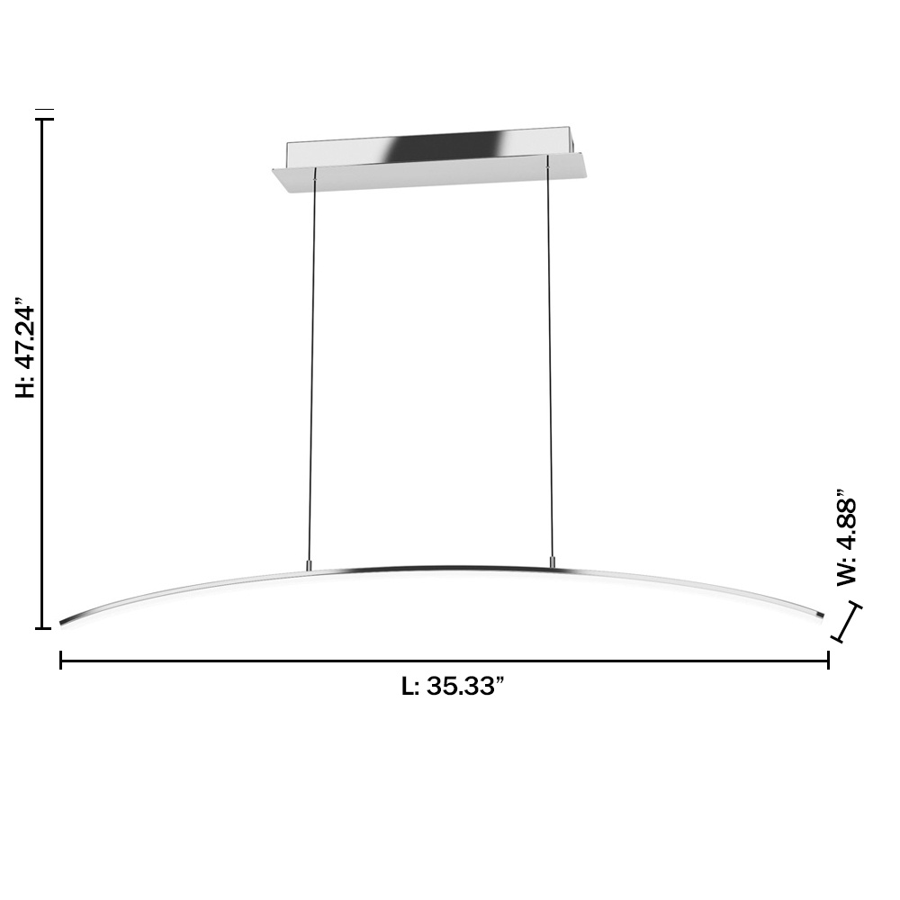 Lasana - 1 LT LED Linear Pendant
