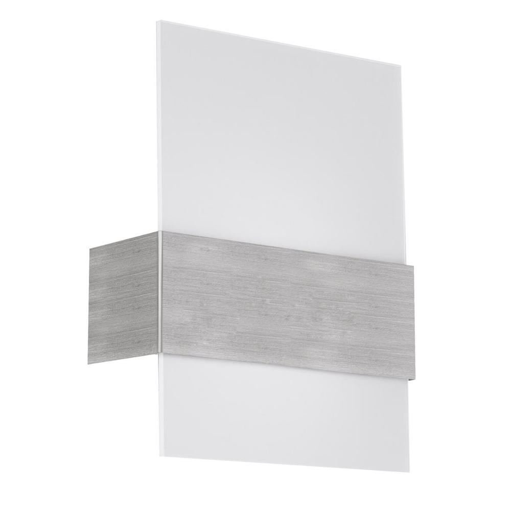 1 LT Wall Light w/ Matte Nickel Finish & Satin Glass