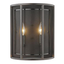Eglo 202816A - 2 LT Wall Light w/ Oil Rubbed Bronze Finish and Metal Shade