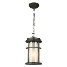Eglo 203027A - 1x60W Outdoor Pendant w/ Zinc Finish & Frosted Inner Glass surrounded by a Clear Outer Gla