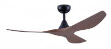 Eglo 235111-5225A - 52" SURFLINE c/fan, Blk/Walnut