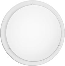 Eglo 82958A - 1 LT Ceiling Light w/ White Finish & Satin Glass Shade