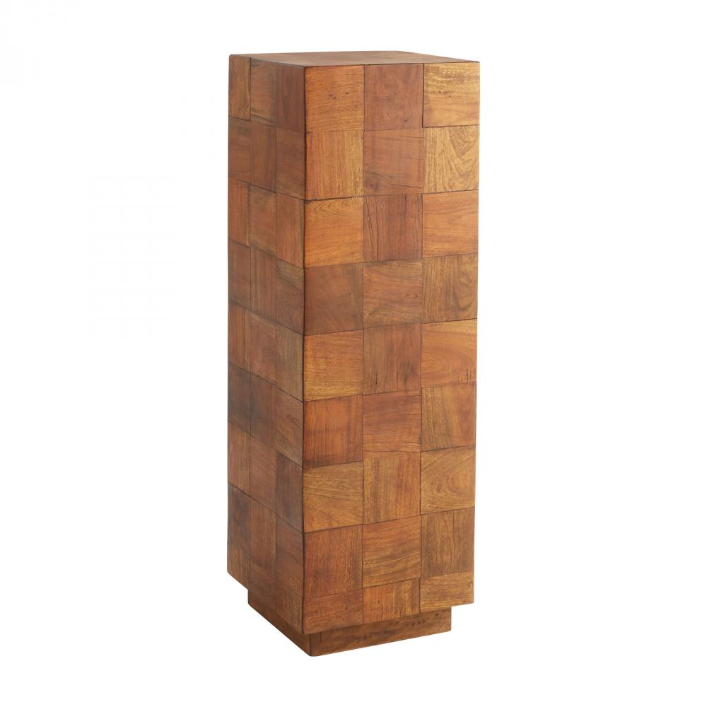 Halma Pedestal | Reclaimed Wood | Medium