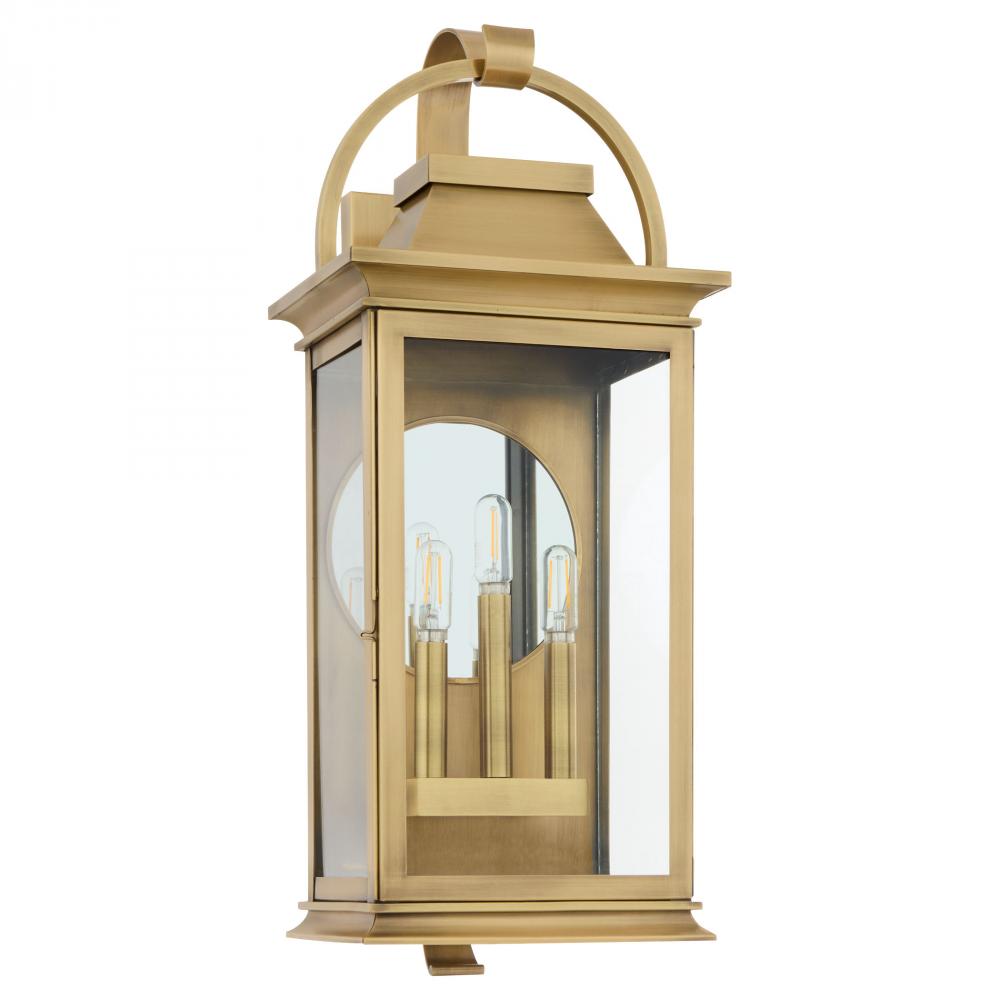 Concord 3 Light Wall Mount - Heritage Brass