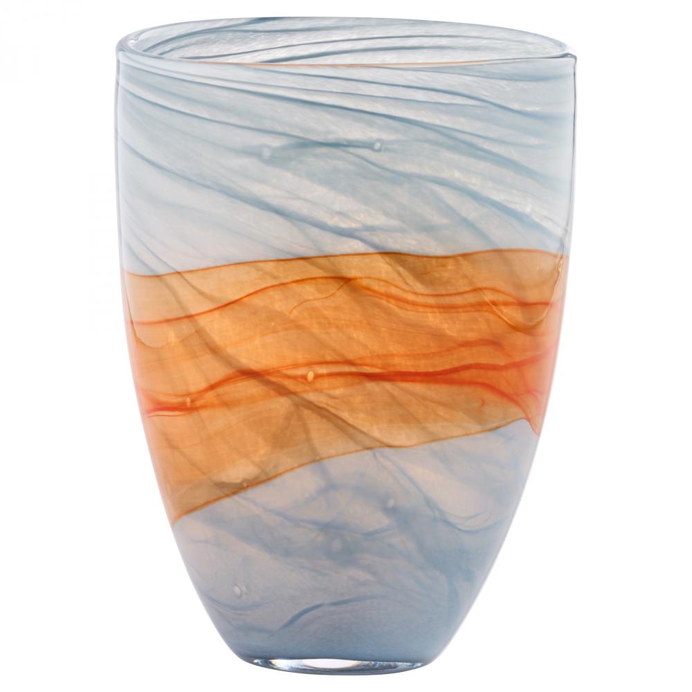 Pacaya Vase | Grey | Orange - Short