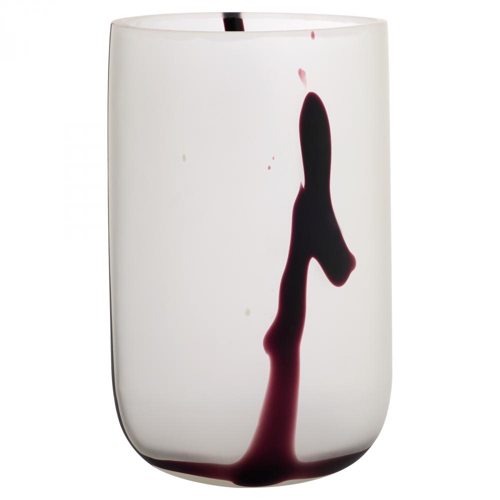 Crawford  Vase | White | Black - Large