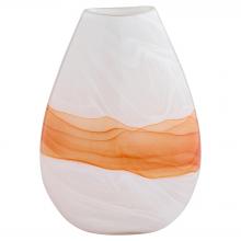 Cyan Designs 12072 - Pacaya Vase | White | Orange - Large