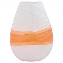 Cyan Designs 12074 - Pacaya Vase | White | Orange - Stout