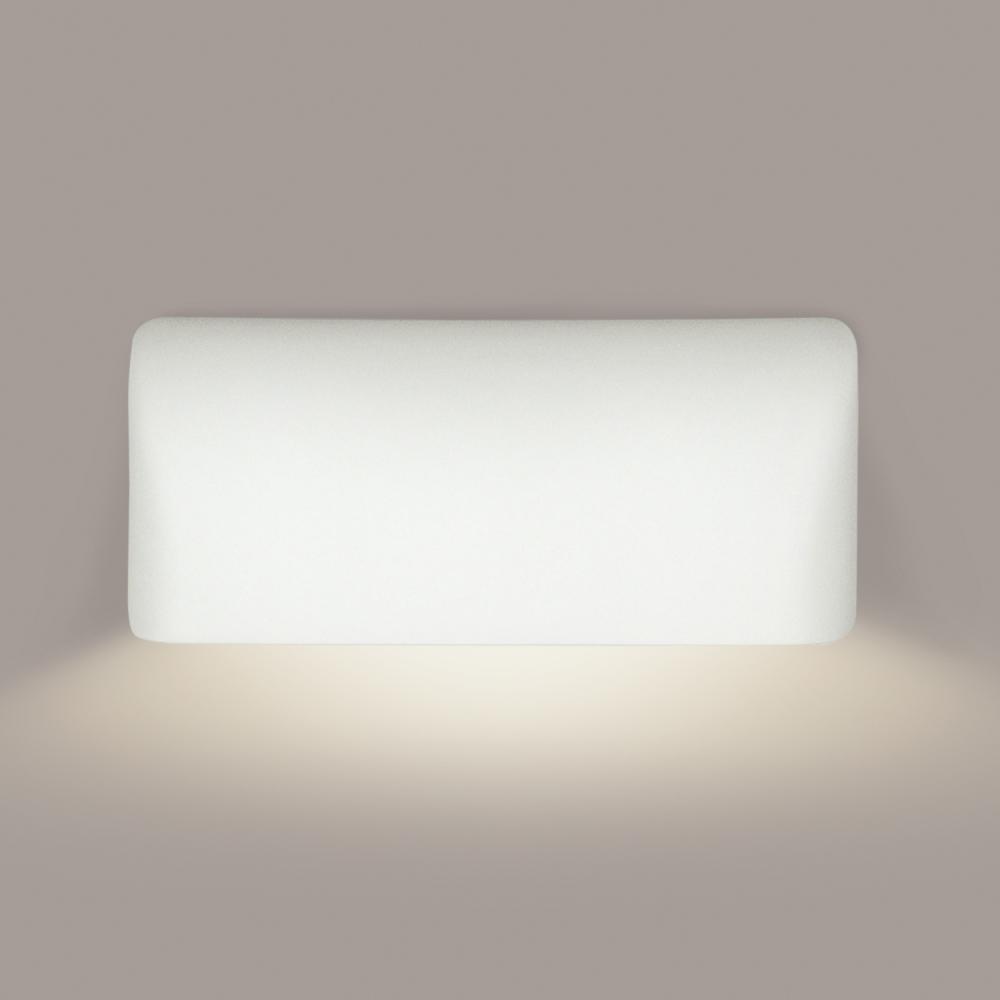 Gran Balboa Downlight Wall Sconce: Satin White (E26 Base Dimmable LED (Bulb included))