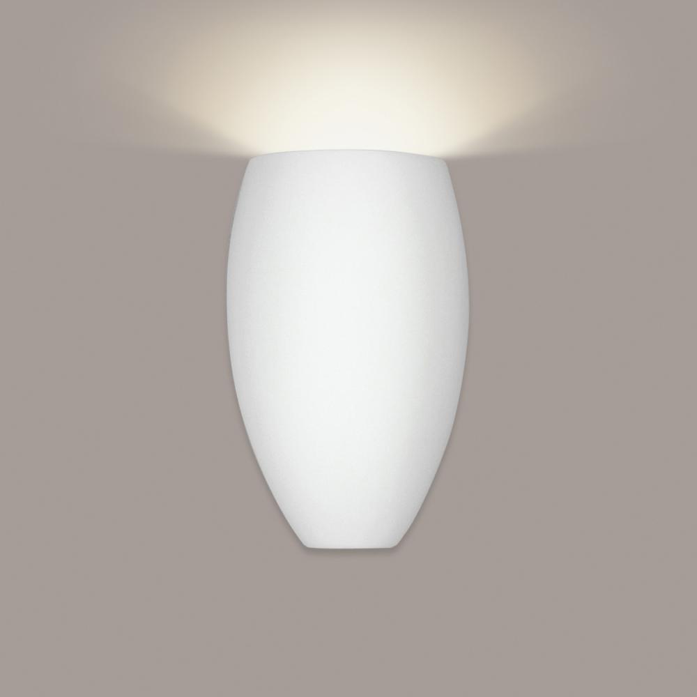 Antigua Wall Sconce: Satin White (E26 Base Dimmable LED (Bulb included))
