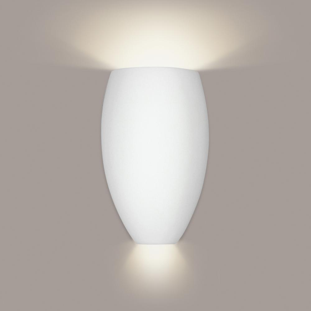 Aruba Wall Sconce: Cream Satin (E26 Base Dimmable LED (Bulb included))