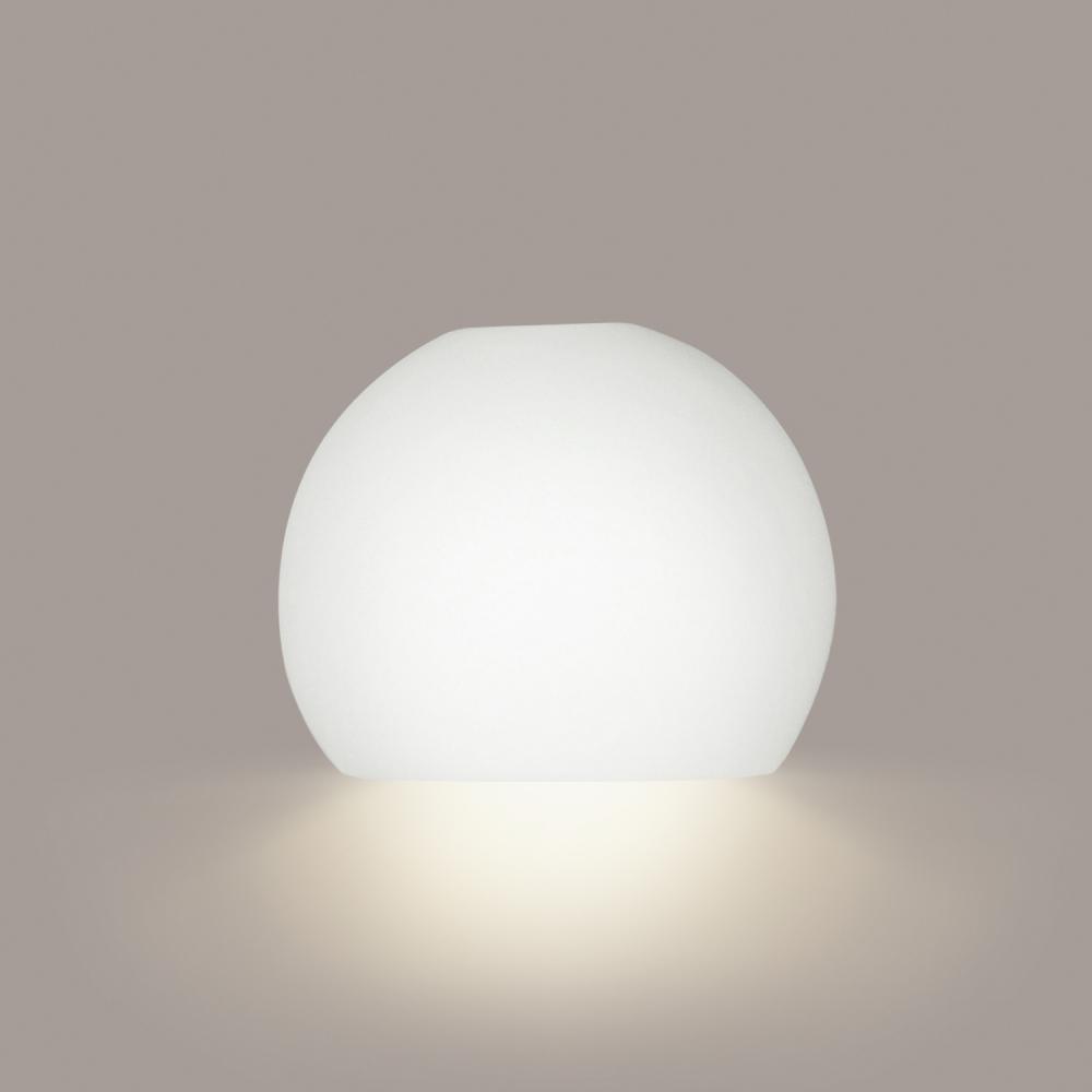 Bonaire Downlight Wall Sconce: Satin White (E26 Base Dimmable LED (Bulb included))