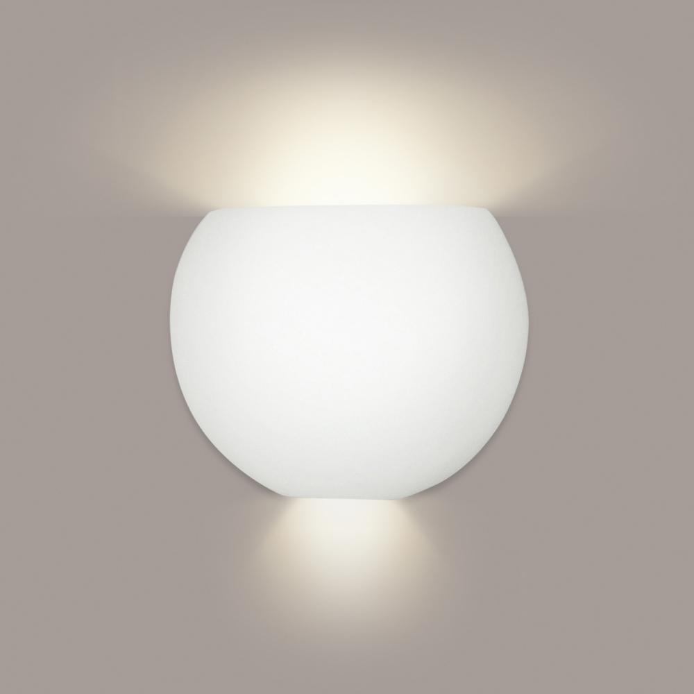 Curacoa Wall Sconce: Sherwood Forest Leather (E26 Base Dimmable LED (Bulb included))