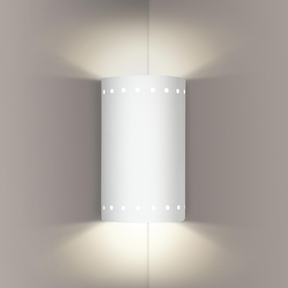 Melos Corner Sconce: White Gloss